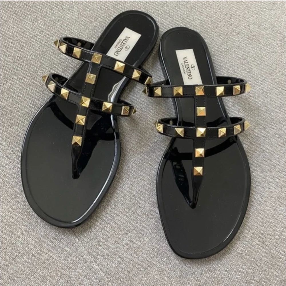 VALENTINO Rockstud Jelly Rubber Sandals